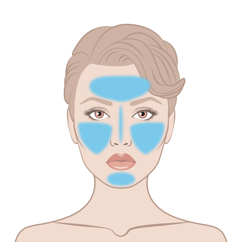 pH Balancing Cleanser Skin Area Diagram